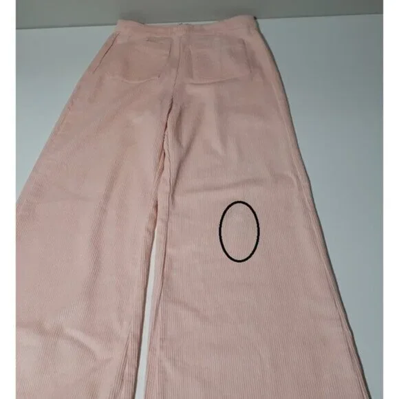 NWT Faithfull the Brand pink corduroy wide leg pants, 4